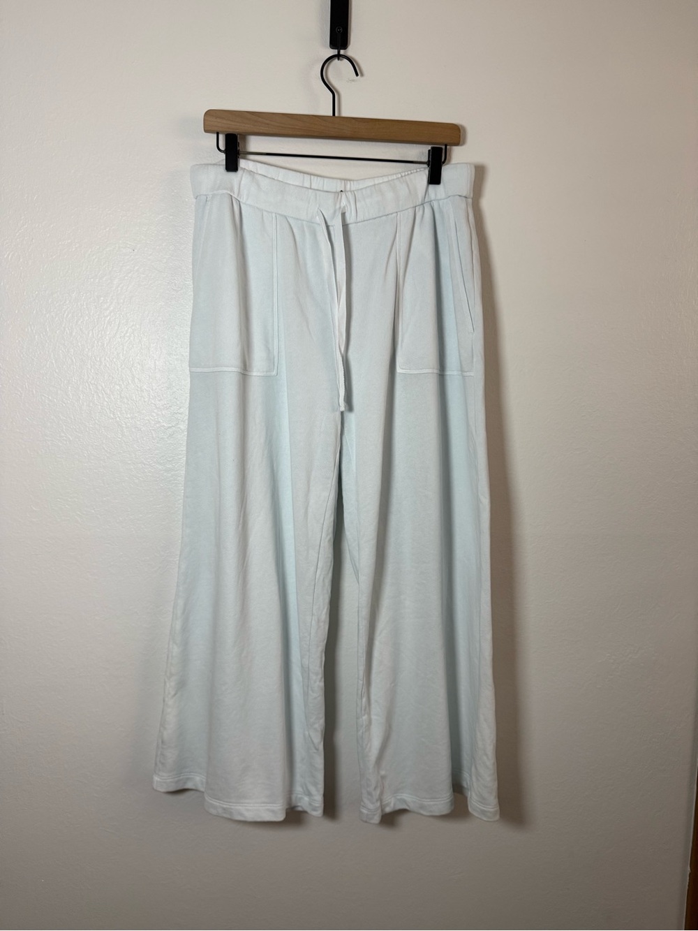 Eileen Fisher Lightweight Organic Cotton Terry Wide-Leg Pant